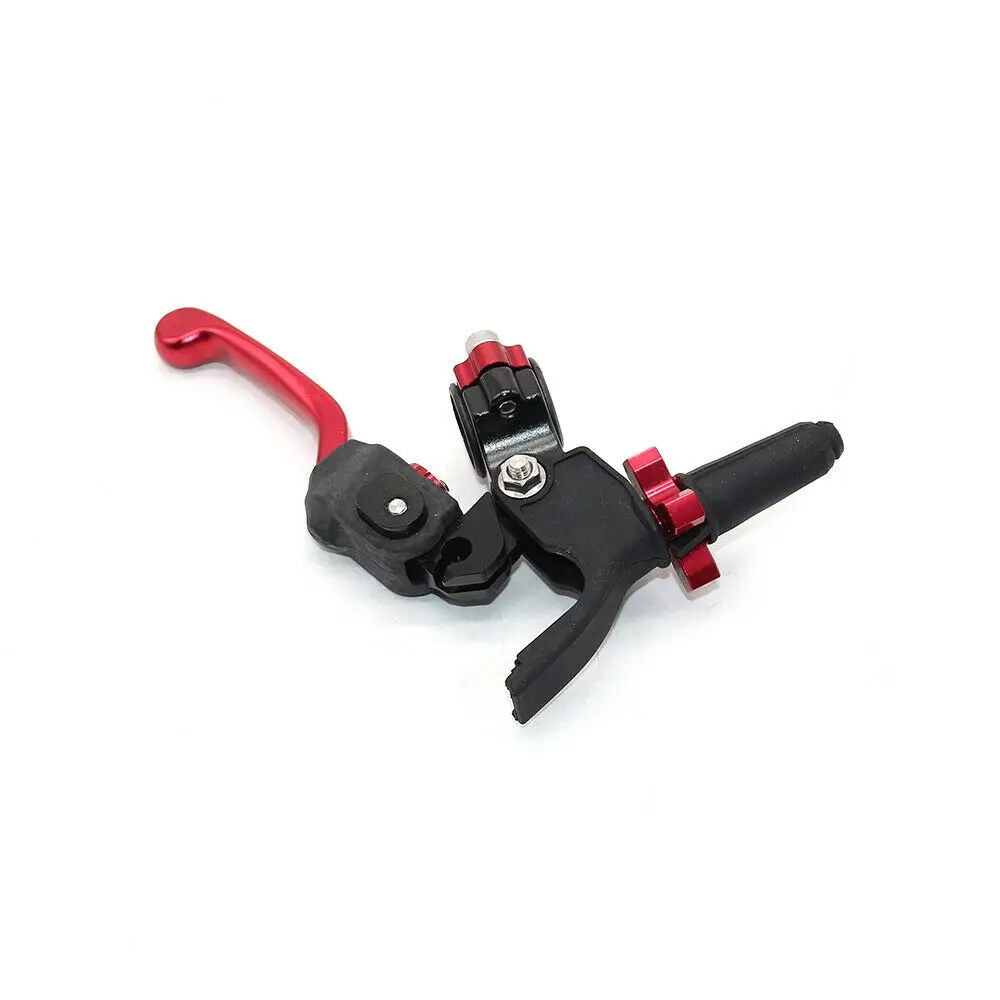 Durable Red Universal Folding Adjustable Clutch Lever Perch for Motorcycle Dirt Bike Enduro