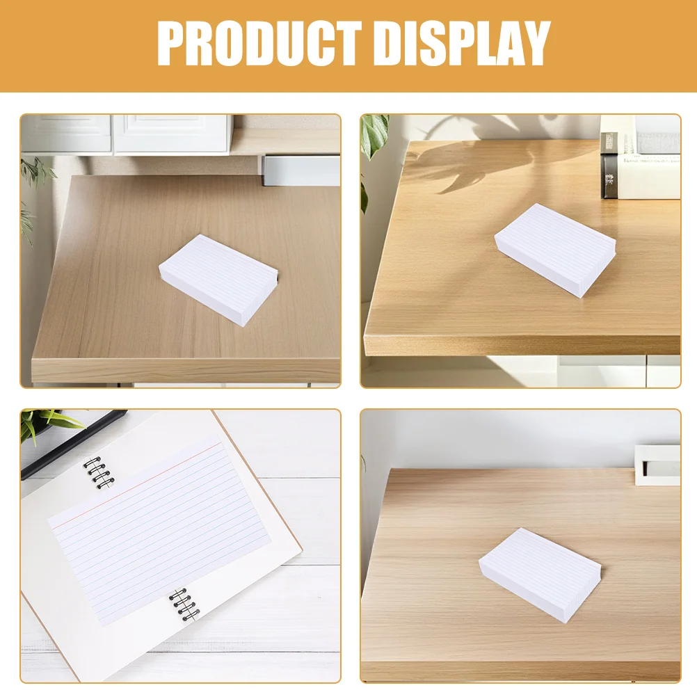 200pcs Index Cards Blank Notepads Ruled Writing Smooth For Study Flashcards Exam Prep Notes Organization Teachers Students