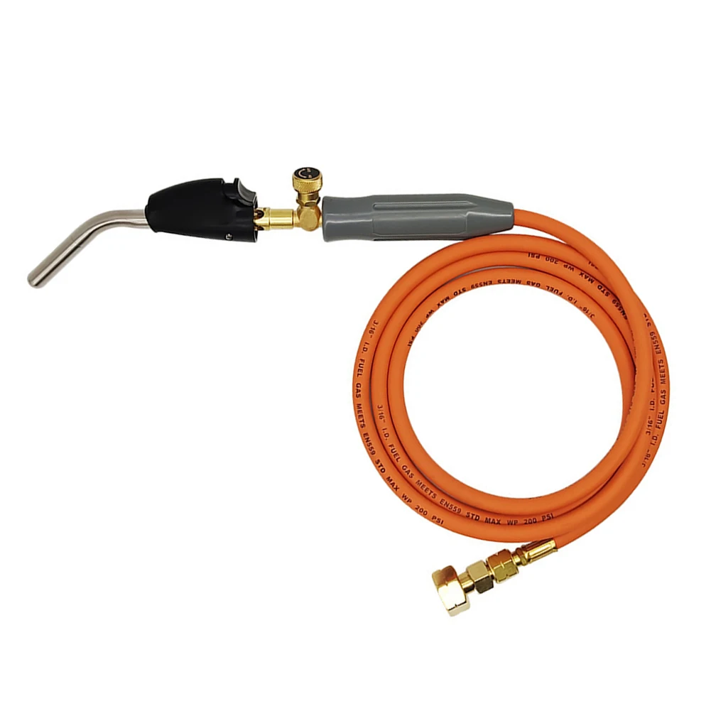 Copper Gas Welding Torch with 2m Hose for Sheet Metal Repair High Temperature Heating Charcoal Lighting and Cooking