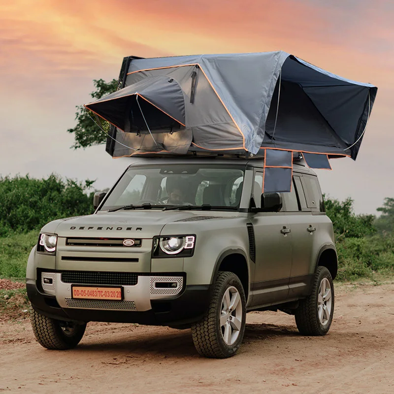 1.6M/2.1M Tent Car Roof Top Hard Shell ABS Material Side opening style 2 3 Person Travel Camping for SUV Wrangler Land Cruiser