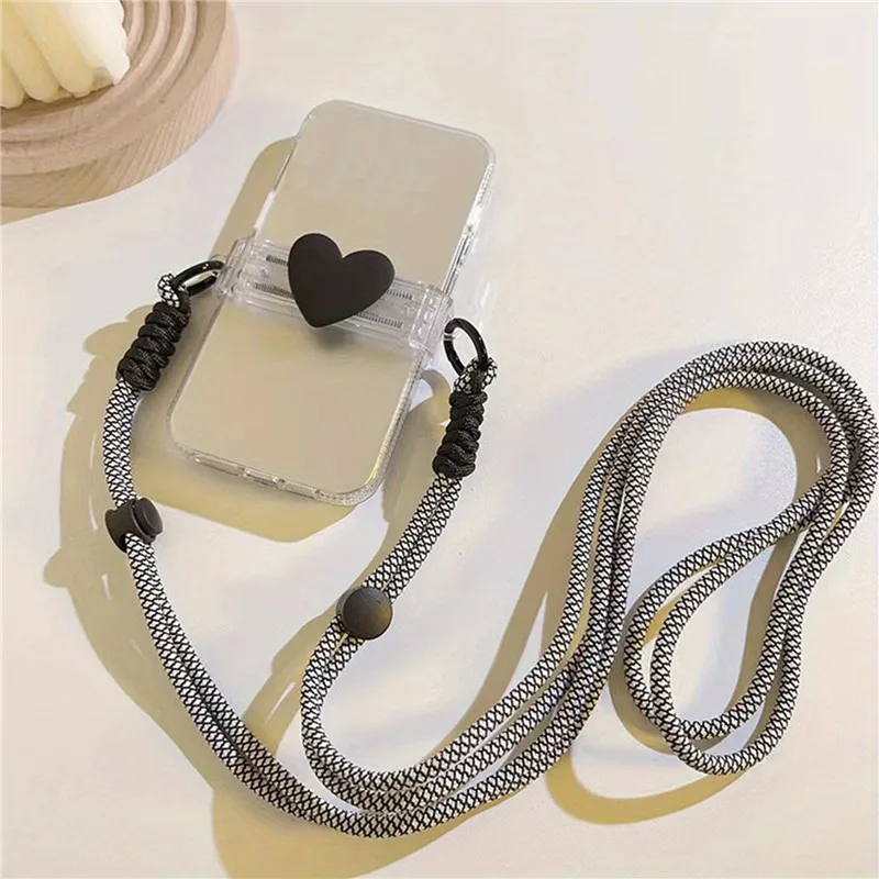 Mobile Phone Rope Lanyard With Colorful Love Back Clip Lanyard Adjustable Mobile Phone High-value Mobile Phone Accessories