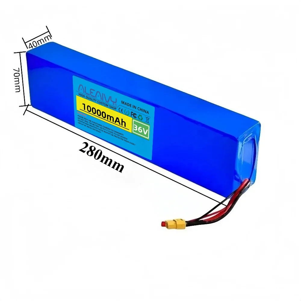 36V 10Ah 10S3P Lithium Battery Pack Batteries for E Scooter Wheelchair Cropper with BMS (Battery Management System) - 36V 10000m