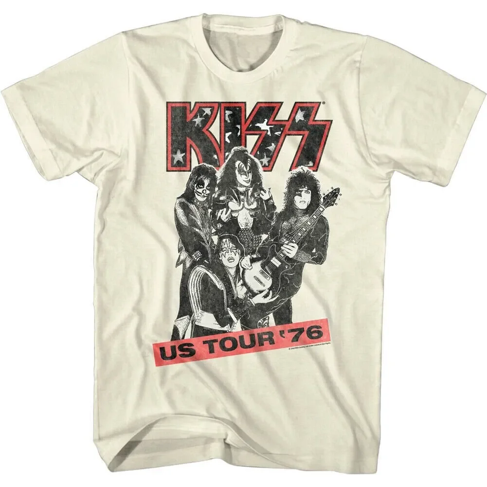 KISS Band T Shirt US Tour 76 Glam Rock Photo