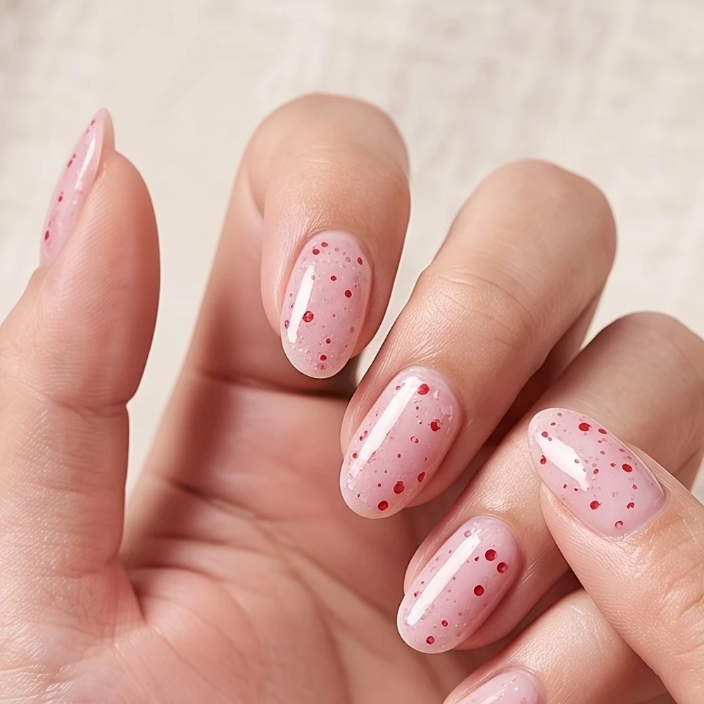Glitter Pink Gel Polish, 15ML Glitter Diamond Gel | Fairy Kisses Hot Pink Nails Soak Off Sparkle Pink Polish Uv Nail Lamp Nails view 6
