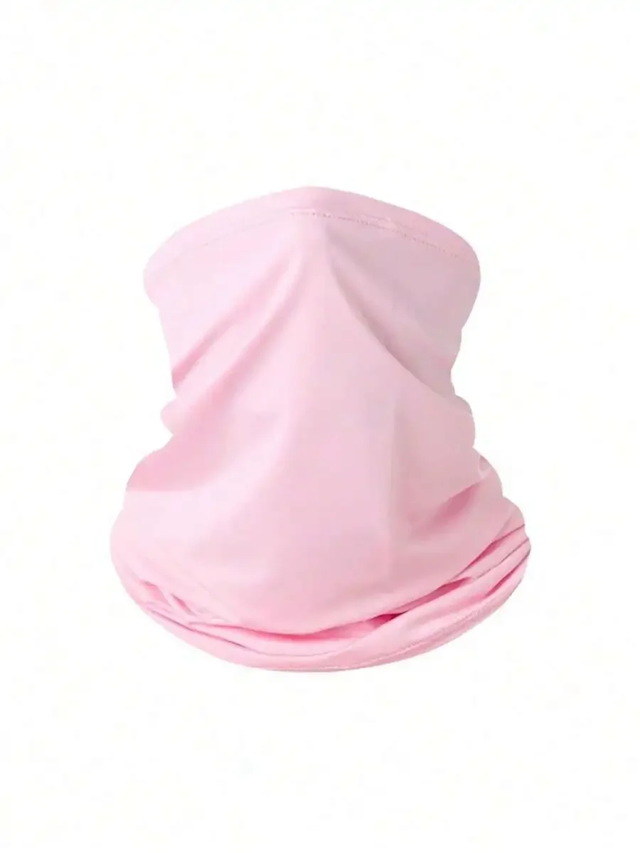 

Pink Multifunctional Neck Gaiter Sun Protection Face Cover Outdoor Sports Scarf
