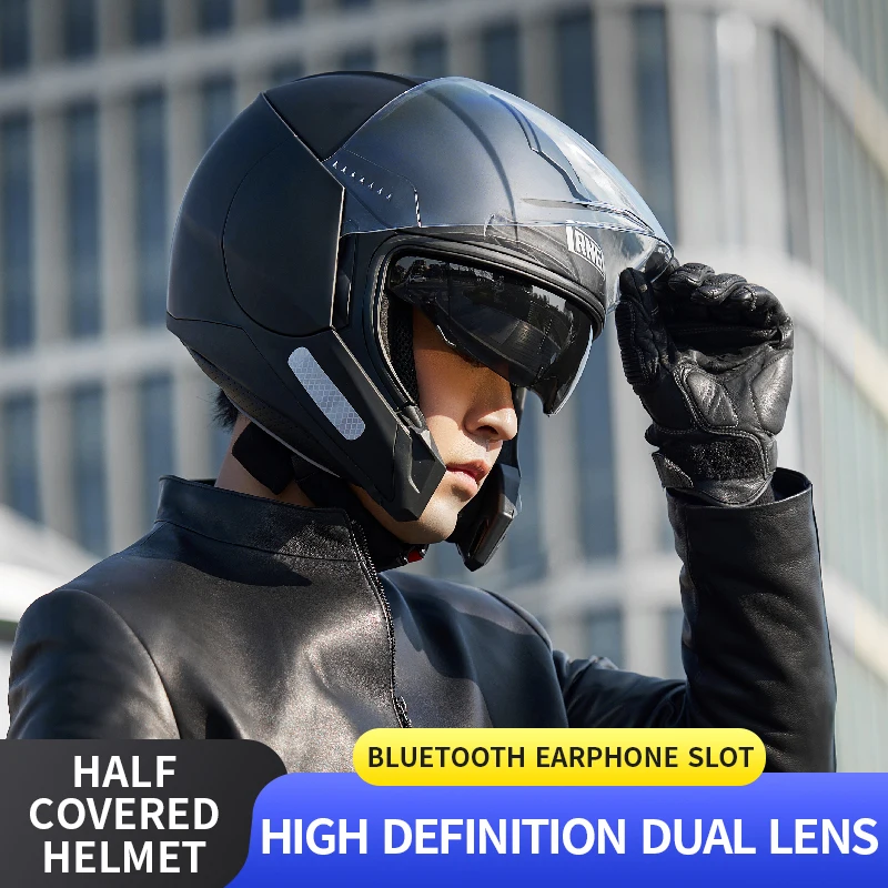 

Double Lens Abs Half Face Motorcycle Helmet Motorcycle Off-Road Motorcycle Abs Helmet Adult Helmet Motorcycle Accessories