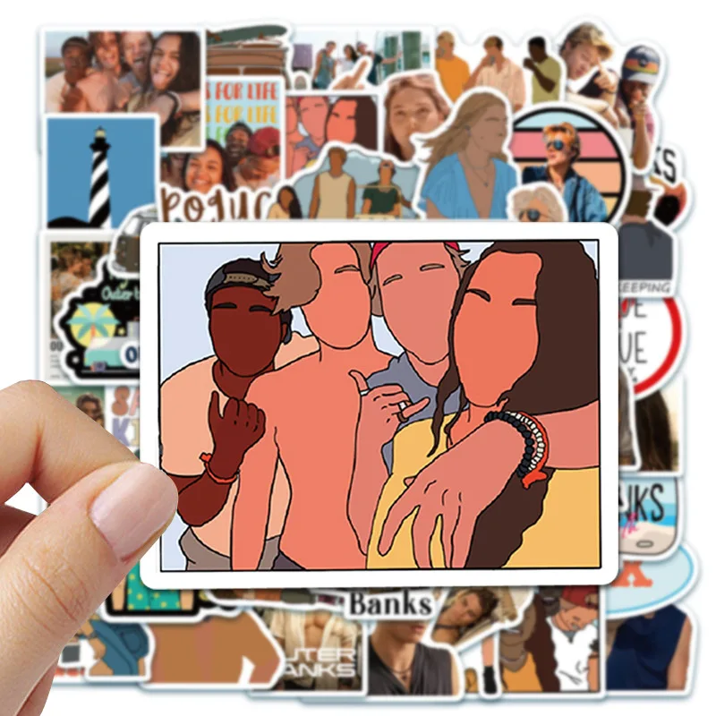 50 قطعة من المسلسل التلفزيوني الكلاسيكي البنوك الخارجية ملصق الكرتون الكتابة على الجدران الزخرفية الأمتعة الكمبيوتر المحمول كوب ماء ملصق مضاد للماء لعبة أطفال #4