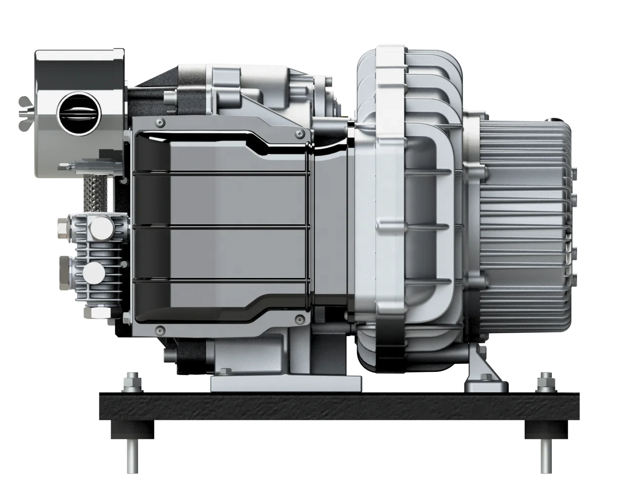 G05ZP With Cooler and Pile up Valve 3.7KW 5 Oil Free Scroll Air Compressor  Silent Best Price  in High Speed Train Air End