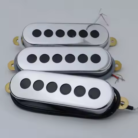 1 Set GUYKER Tri-sonic Single Ceramics Pickups For Electric Guitar Chrome/Gold