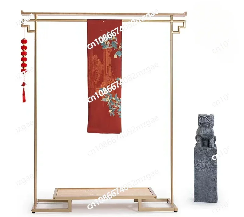 Hanfu Display Rack, Simple Chinese Style Clothing Store, Zen Clothing Rack, Clothes Hanger, Floor Stand