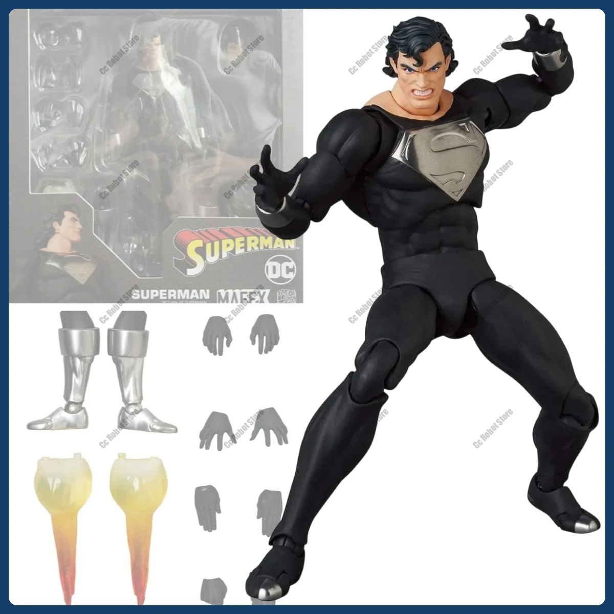 

[Original] Hot-Selling Model Kit Black Superman Action Figure Anime Action Figure ...