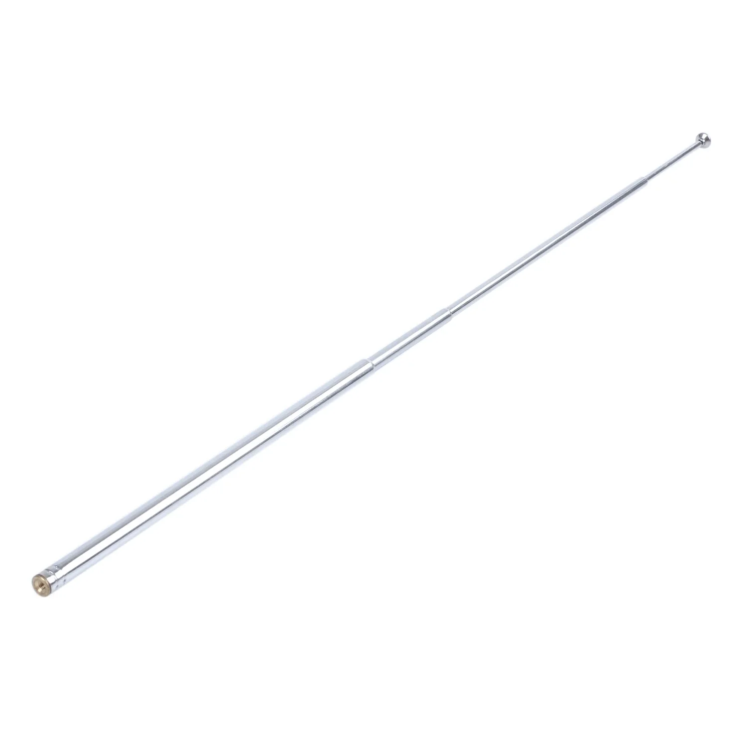 

96cm Length 7 Section Telescoping Stainless Steel AM FM Radio TV Antenna Rare