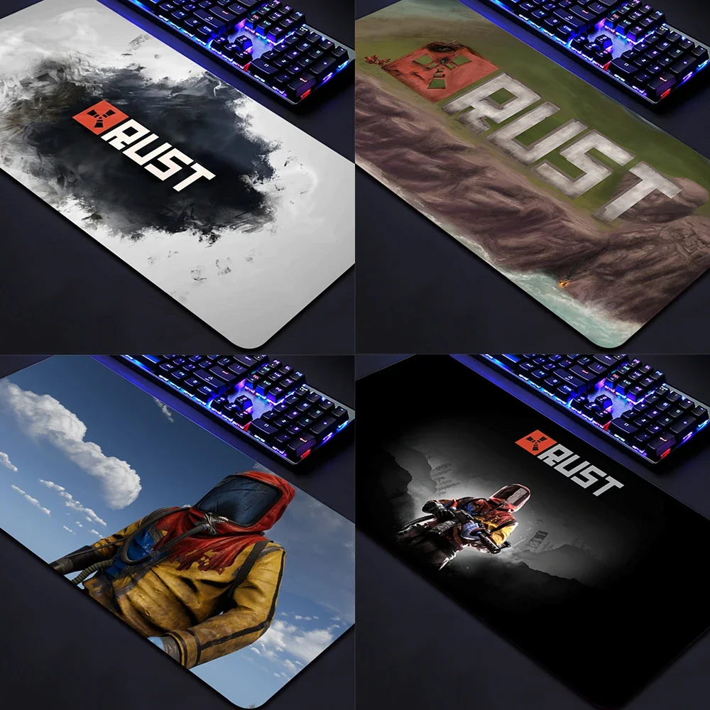 Large Gaming Mousepad RUST Mouse Pad Compute Mouse Mat Gamer Stitching Desk Mat For PC Keyboard Mat Table Carpet 400x900mm