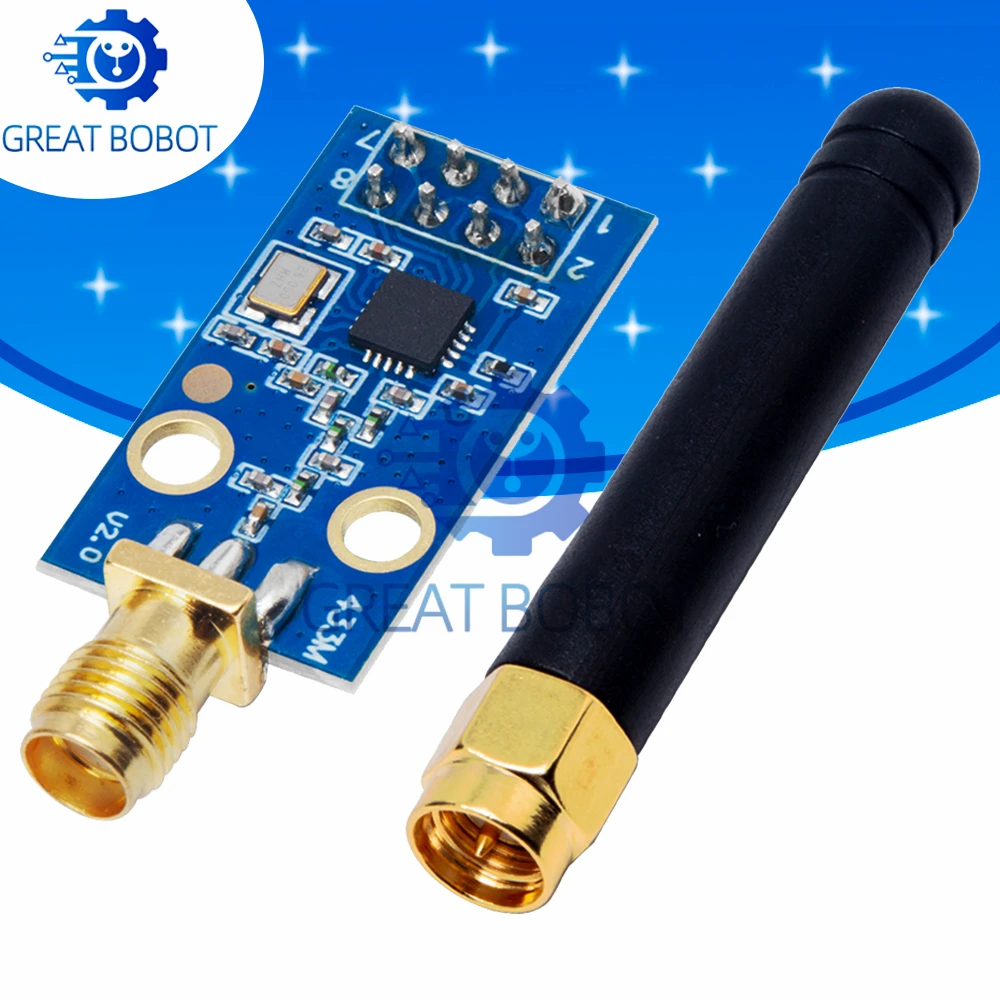 BS CC1101 Wireless Module With SMA Antenna Wireless Transceiver Module For Arduino 315/433/868/915MHZ