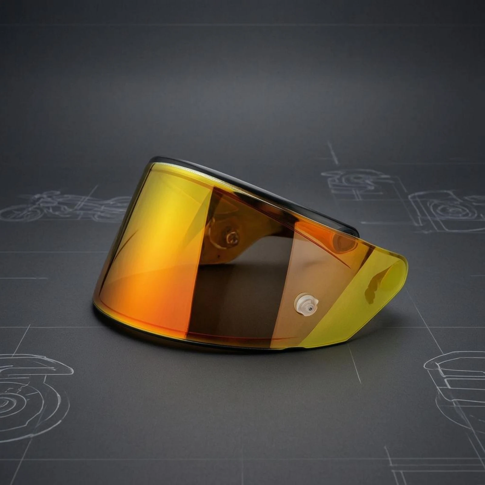 Motorcycle Helmet Face Visor Side Mounting Holes Motorcycle Helmet Visor Wraparound Visor Polycarbonate Material