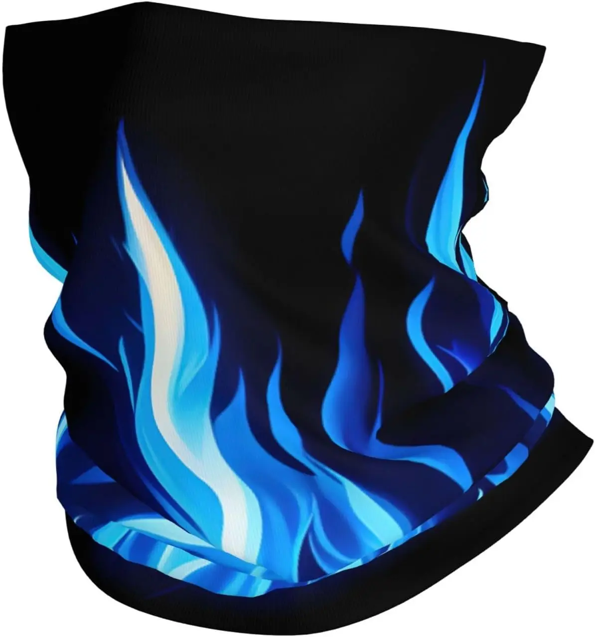 Indigo Flame Print Print Sweatbands Sports Headband for Men Women, Headband Face Cover Scarf Mask for Fitness