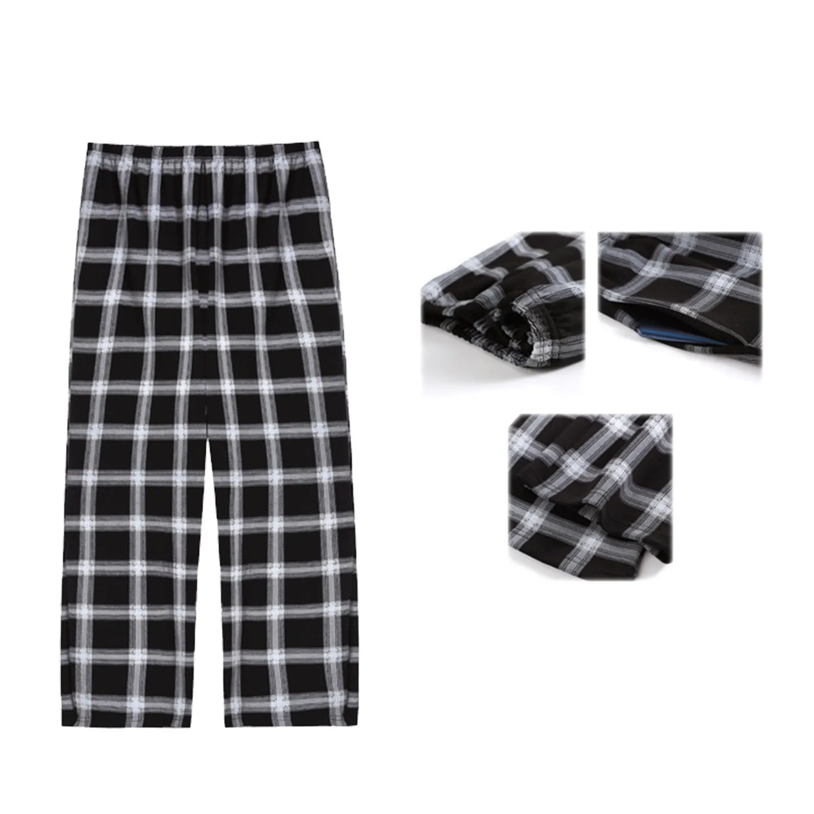 

Women'S Plaid Pants Summer Cotton Casual Pants Loose Hip Hop Baggy Sweatpants Fashion Streetwear Korean Style Harem Pants