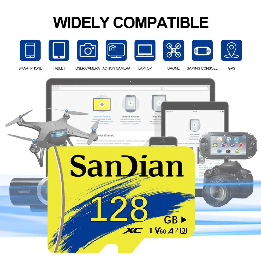 Original Memory Card A2 2TB 1TB High Speed Micro TF SD Card 512GB SD Card V30 U3 TF Card For Nintendo Switch Tablet Ps4