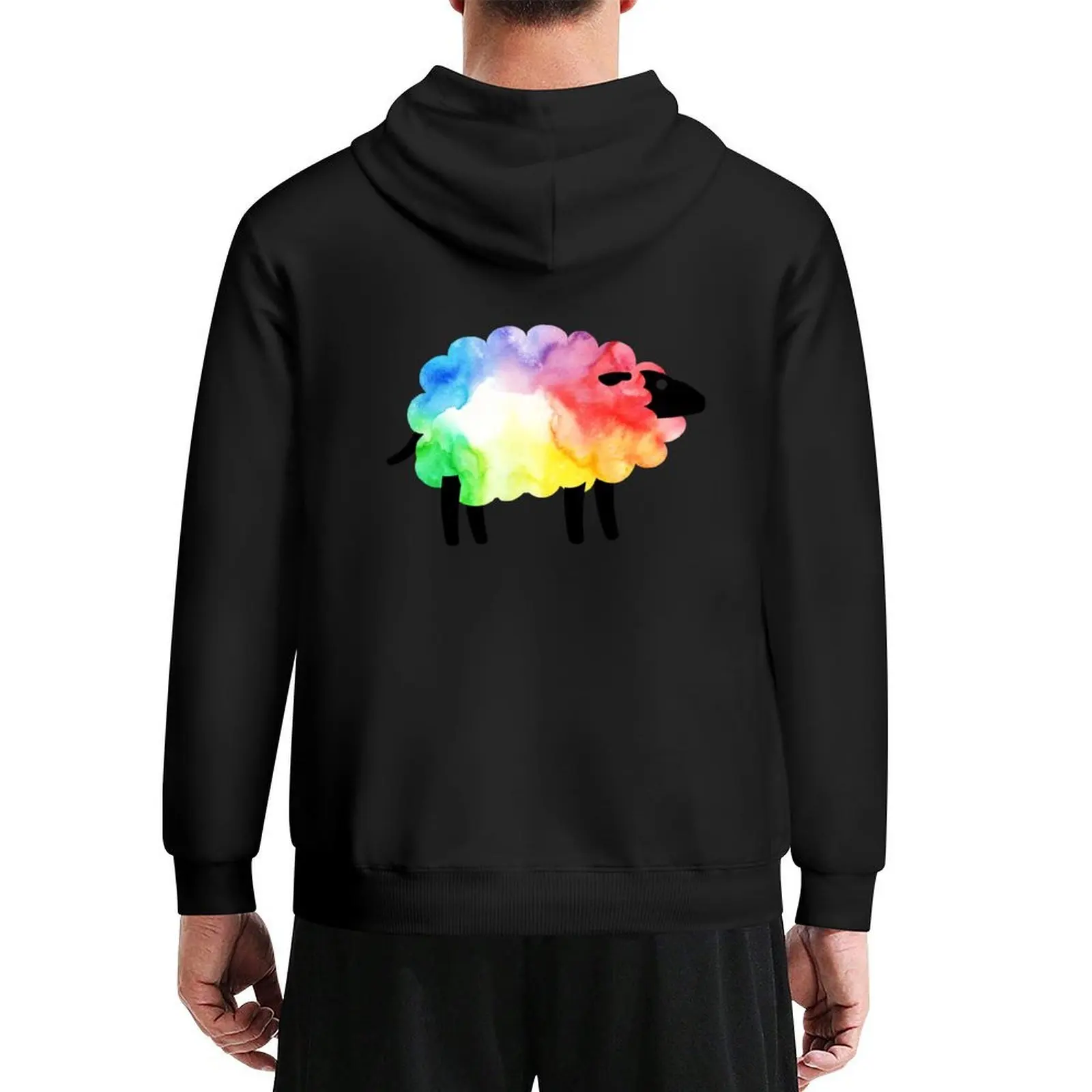 

Rainbow Sheep Hoodie men's sweat-shirt korean clothes men's coat men's clothes japanese hoodie