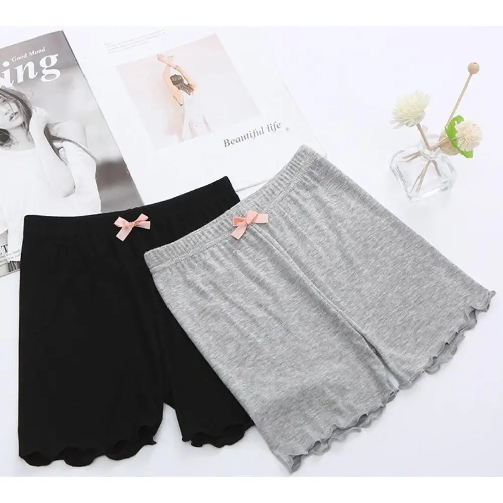 Cotton Girls Dance Safety Pants Solid Color Breathable Kids Short Pants Short Underpants for 3-8Years Old