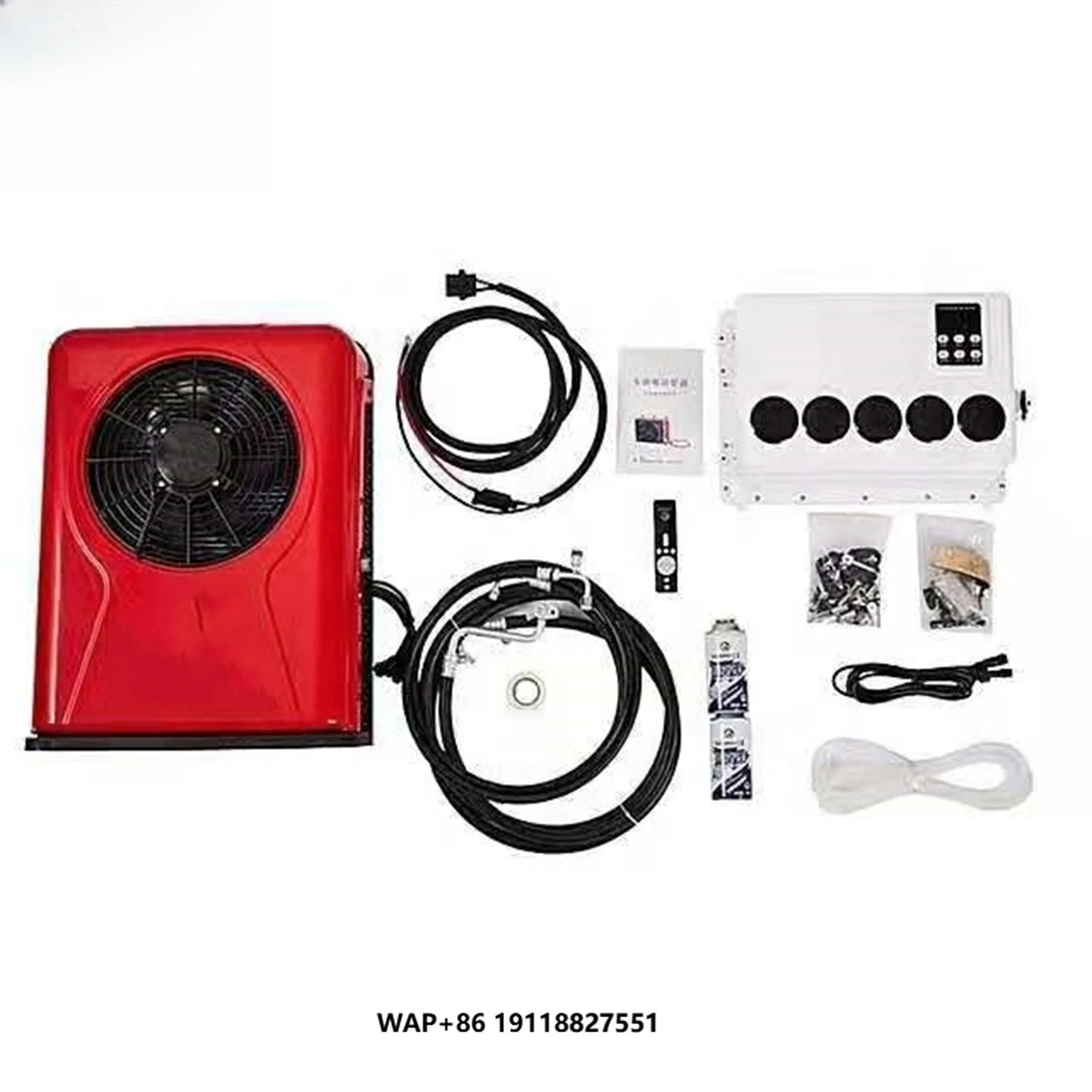 مكيفات هواء من النوع المنفصل RV Car Camper Truck Sleeper 24 فولت DC مع جهاز تحكم عن بعد