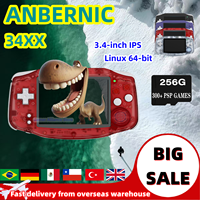ANBERNIC RG 34XX Retro Handheld Game Console RG34XX Video Game Consoles Linux System 3.4 IPS Screen WiFi PSP Game Boy Gift