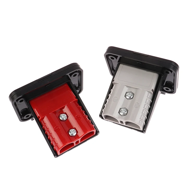 1/2Pcs 120A For Anderson Socket Panel Bracket Plug Flush Mount Bracket Panel Bracket With Cover For Caravan Cable Connectors