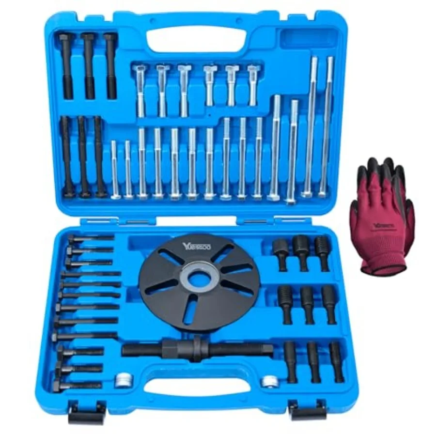 

59 Pcs Harmonic Balancer Puller Removal and Installation Tool Kit Flywheel Remover Crankshaft Pulley Removal Steering Wheel Pul