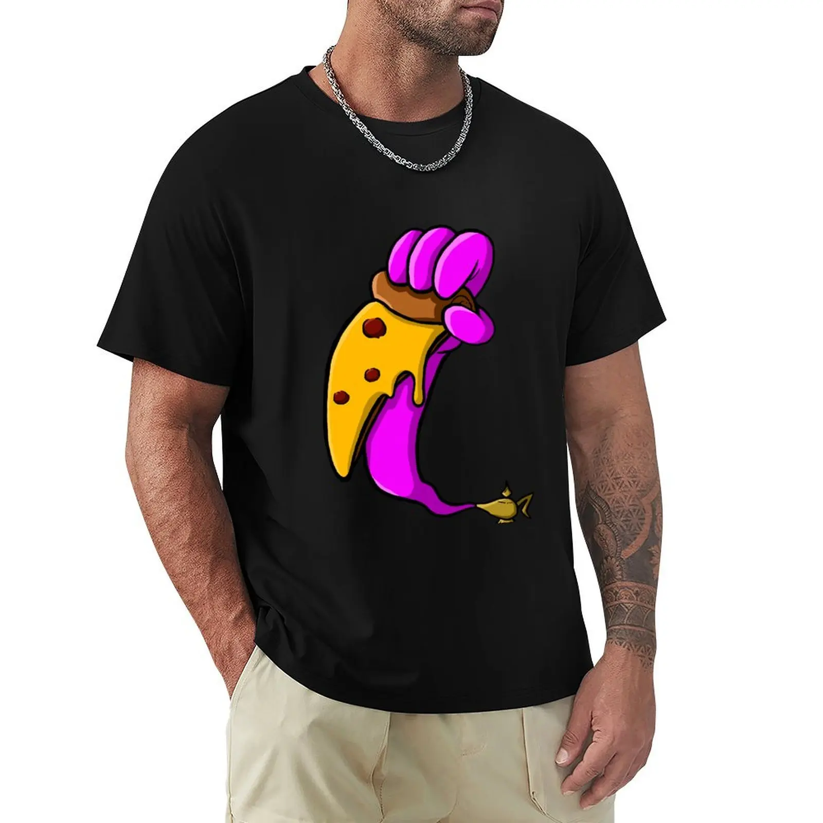 Pizza Genie Purple T-Shirt vintage graphic tee boys whites black t-shirts for men