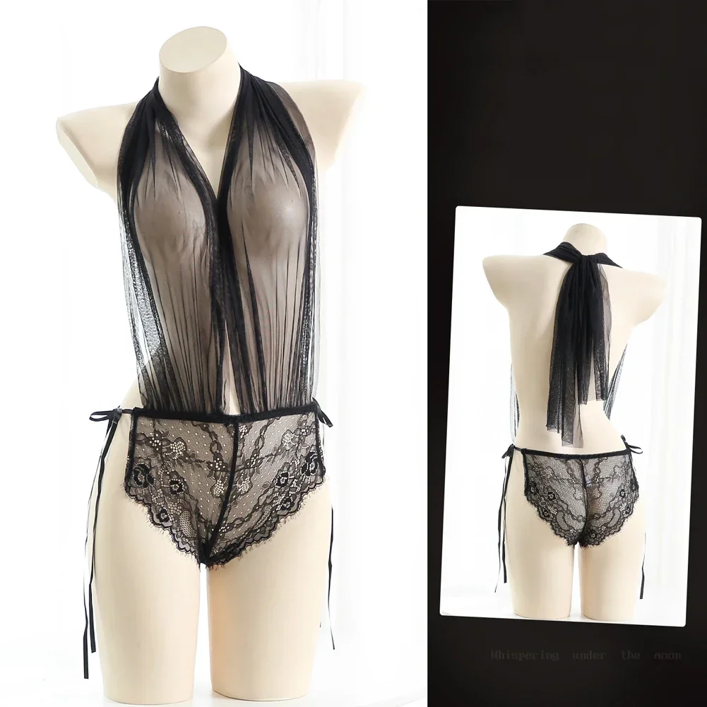 

Sexy Lingerie Mesh See Through Bodysuit Female Exotic Teddies Jumbsuit Night Club Lady Passion Bed Wear Nightdress Women Girls