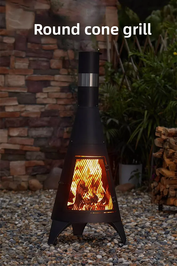 Outdoor Firewood Heating Stove for Garden Patio Villa Courtyard BBQ Camping