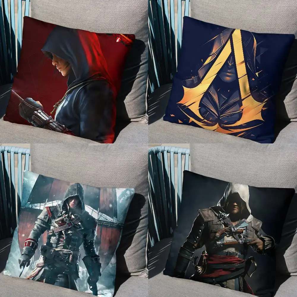 

Yasuke A-Assassins Creed Naoe Cushion Cover Suitable For Sofa Car Bedroom Office Cushions Decorative Pillow Case