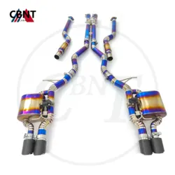 CBNT for BMW M5 E60 M6 E63 V10 5.0L Exhaust Catback with Valve Muffler High Quality Titanium Alloy Valved Exhaust-pipe System