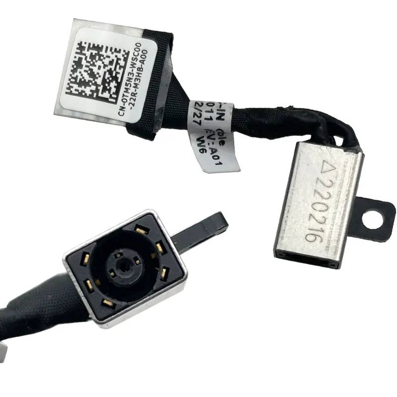 مقبس طاقة تيار مستمر متوفر في كابل لجهاز Dell Latitude 3400 3500 Inspiron 5584 5583 P86F P85F DC-IN 0TM5N3 450.0FV06.0011