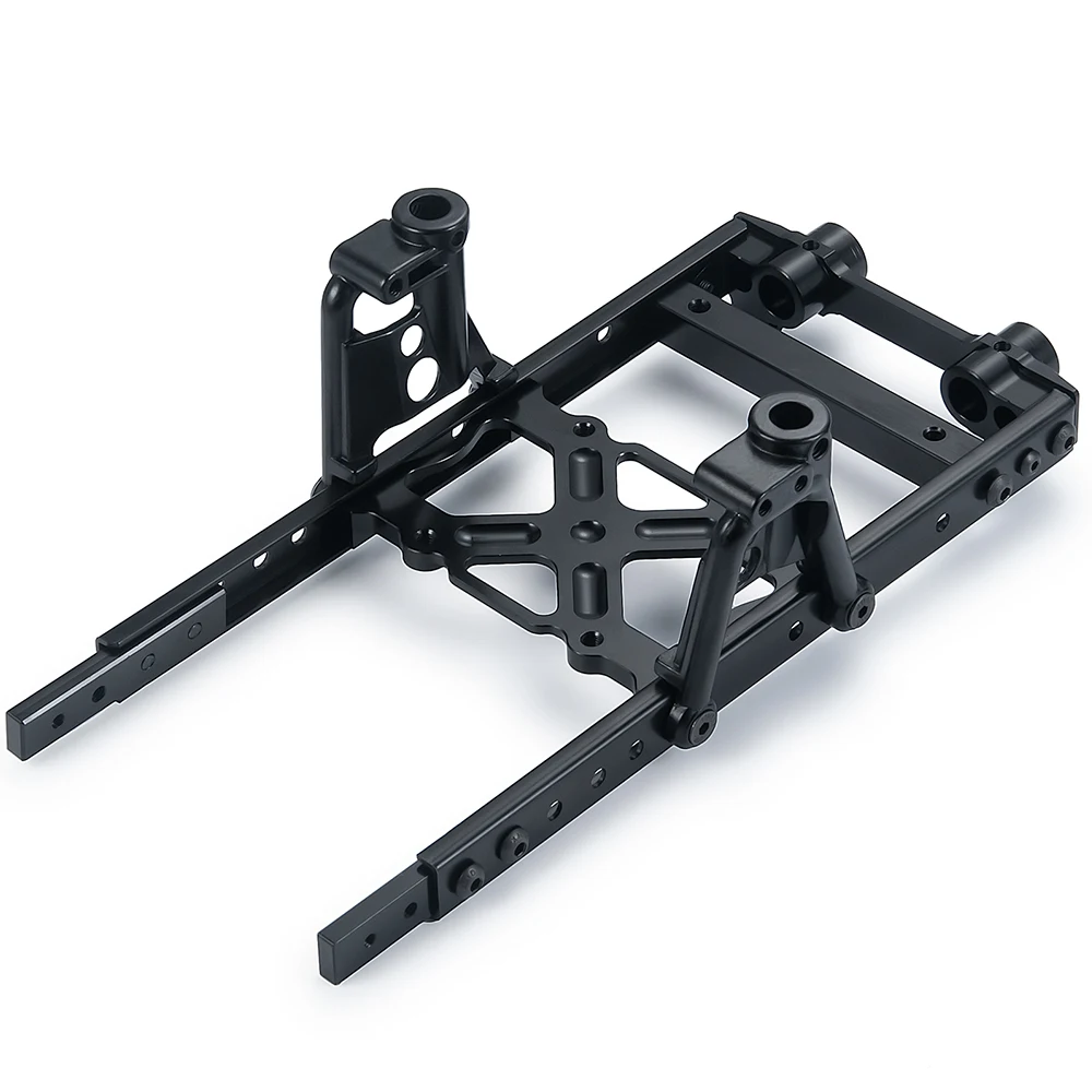 AXSPEED Metal Chassis Rails Extended Kit with Shock Towers and Bumper Mount 6x6 for 1/10 RC Crawler Axial SCX10 II 90046 90047