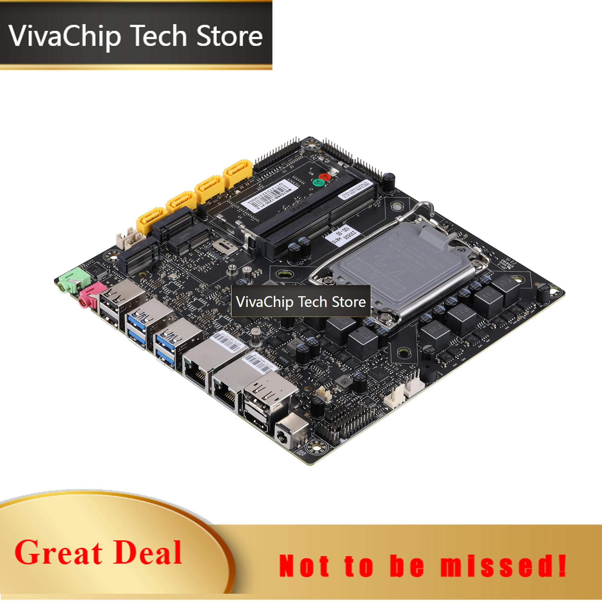 VivaCT6 RS232 16 Core 12th Gen Alder Lake-S LGA/13th Raptor Alder Lake-S Core I3 I5 I7 Processor Motherboard