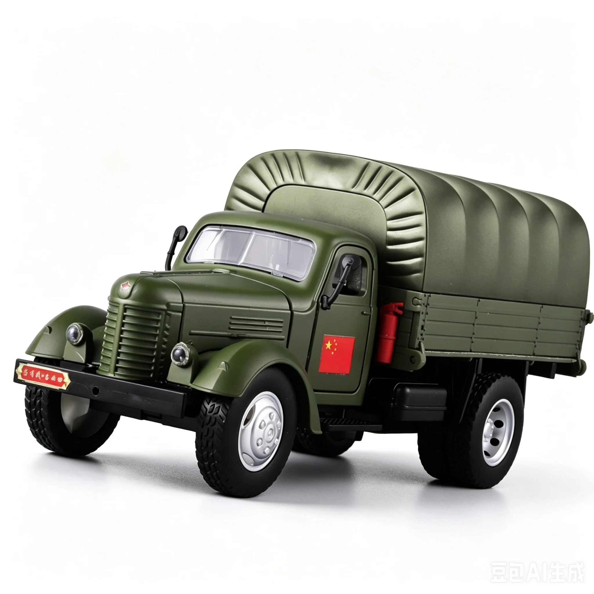 Decor Lighting Returns - 1/24 Retro CA10 Military Car Alloy