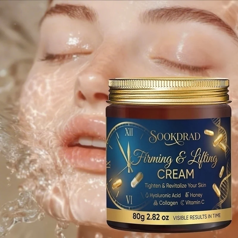 Firming Lifting Cream, Collagen, Hydrate, Face Neck, All Skin, Daily Commute, 80g/2.82oz