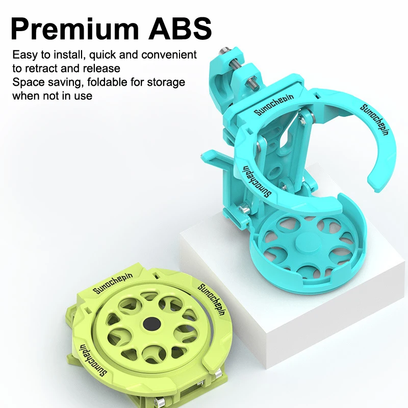 نمط جديد عام للدراجات النارية حامل الكأس تعديل الملحقات طوي وتدوير كوب ماء زجاجة غلاية حامل #4