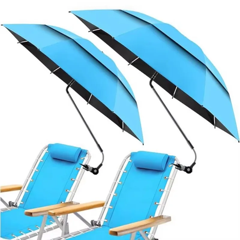 

Windproof Double Layer Beach Chair Umbrella Portable Shelter Sun Shade for Camping Fishing Outdoors Large Shade Umbrella