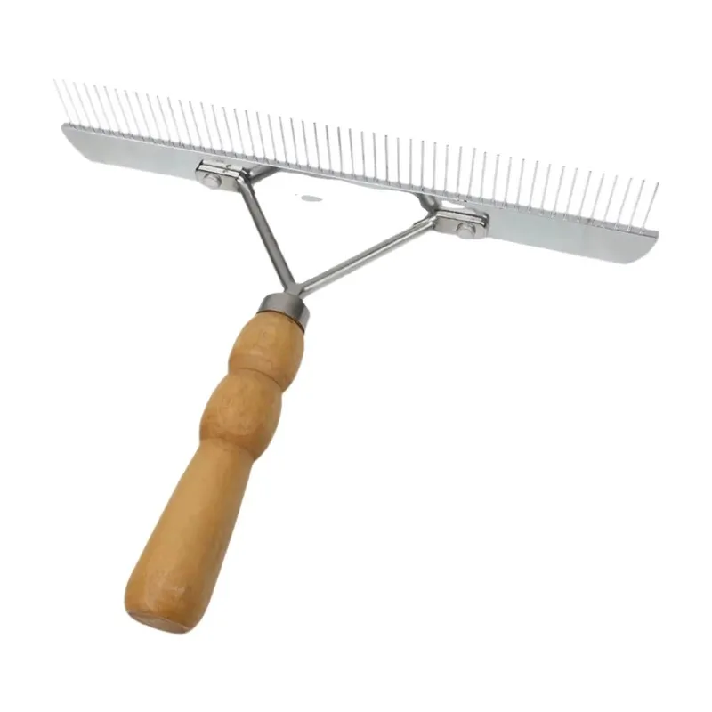 

Stainless Steel Veterinary Horse Nail Rake Comb Long Tooth Horse Brush for Large Dog Longhair Cat Horse