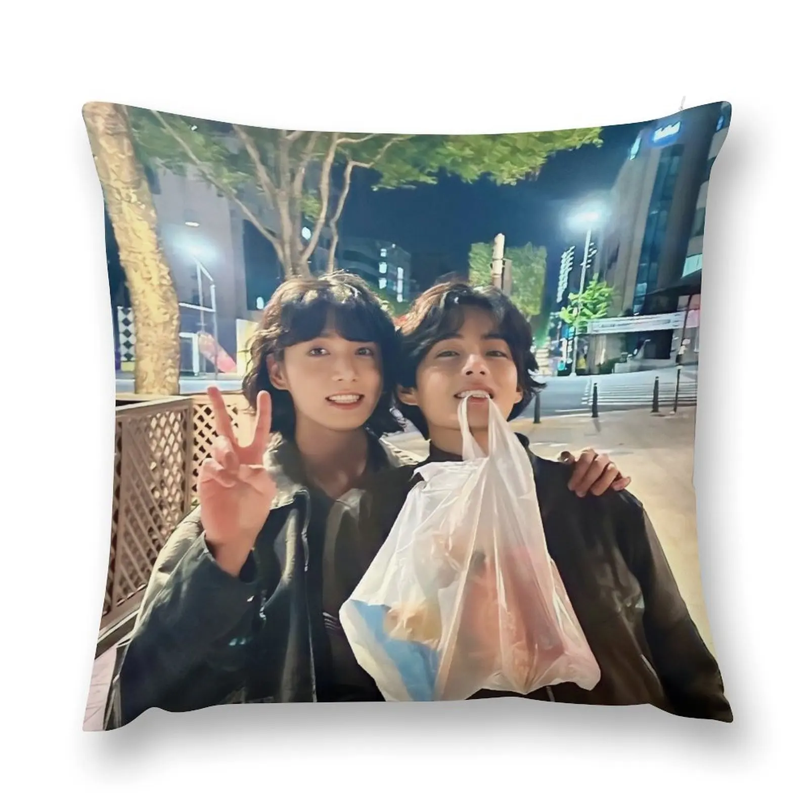 Taekook Throw Pillow Christmas Cushion For Home Pillow Cases pillow