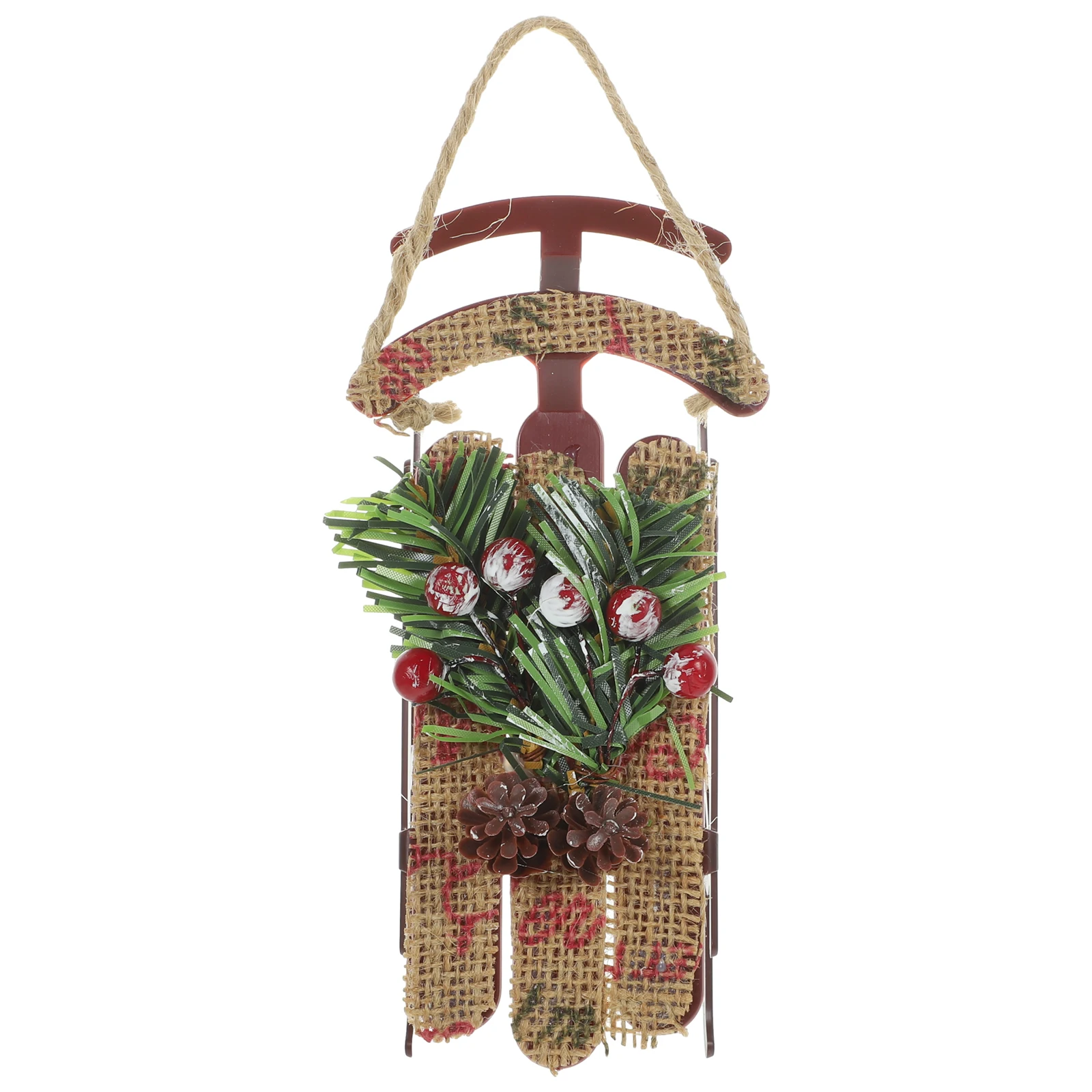 

Mini Sleigh Decoration Christmas Inflatable Halloween Decorations Rustic Sled Decorative Cloth Small
