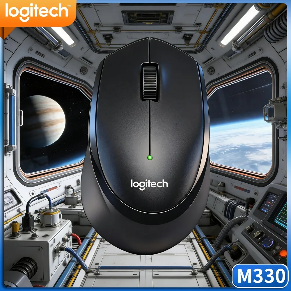 Logitech M330 Silent Wireless Mouse Clean Appearance Style Match Modern Minimal Home And Commercial Office Desktop Setup
