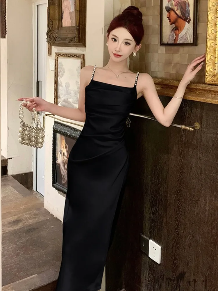 High Quality Satin Bodycon Dress Women Summer Party Dress 2024 New Arrivals House of Cb Dress Celebrity Evening Club Dress