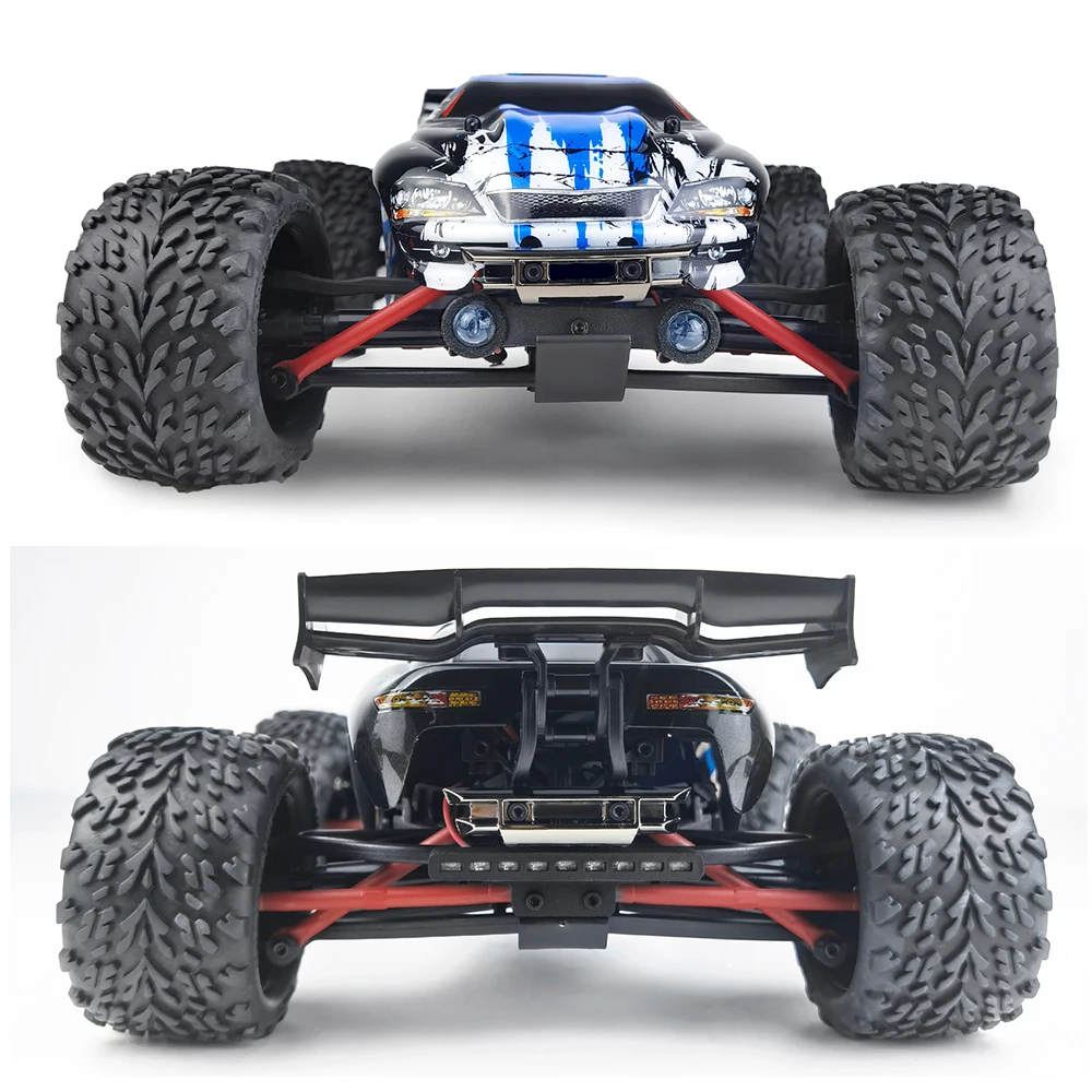 YEAHRUN RC LED zestaw oświetleniowy przód i tylne światło lampka punktowa Bar dla 1/16 Mini E-RVEO #71076-3 RC Car Buggy część