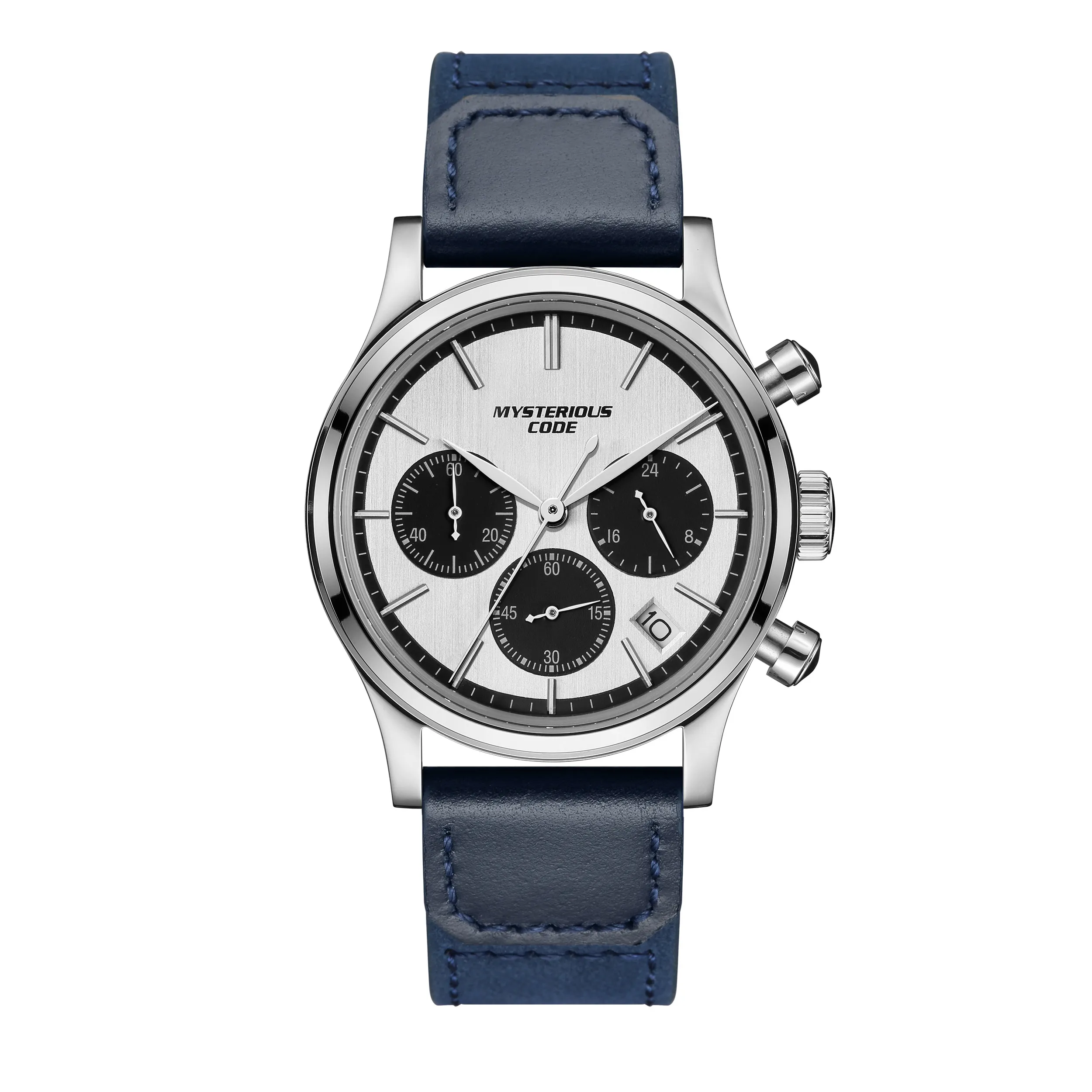 MysteriousCold New Men's Watches 38mm Luxury Quartz Chronograph Watch VK64 Movement Sapphire Crystal 5ATM Waterproof Wristwatch