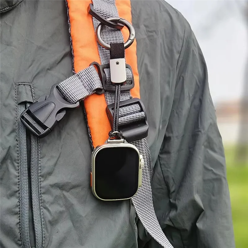 AT82-Short Hanging Rope Necklace Watch Chain Suitable For Smart Watch Band Car/Home Key Lanyard Sports Watch Accessory