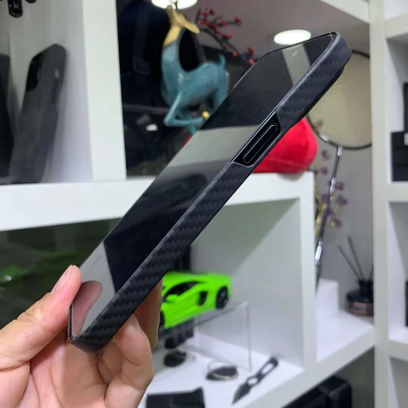 For IPhone14/14Pro /14Pro Max Case Carbon Fiber with Magnetic Suction Wireless Charging for IPhone14Plus 14Pro Max Business Case