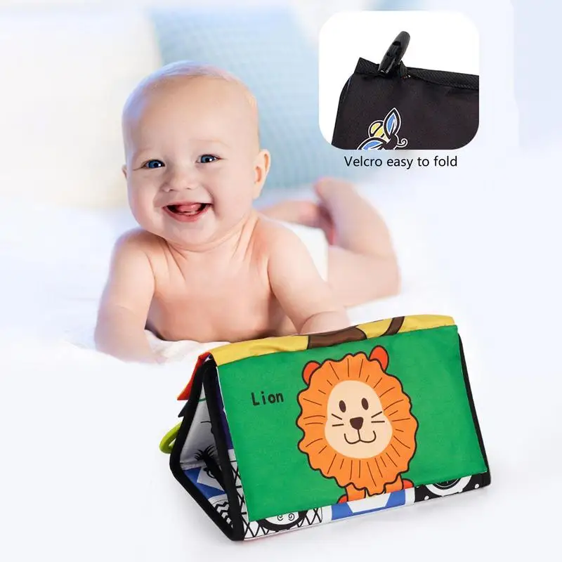 Baby Cloth Books Tummy Times Floor Mirror Double High Contrast Activity Calendar Busy Book With Safety Mirror For Children Gifts